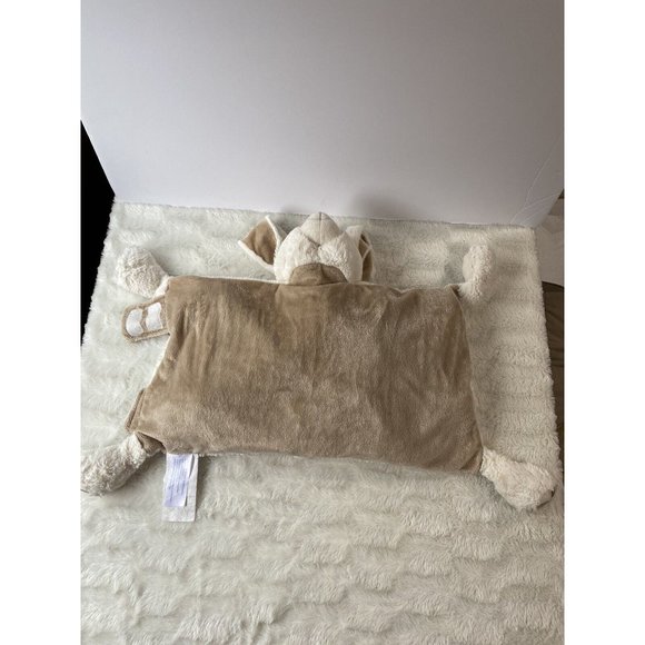 Nemcor Baby's First White Bunny Rabbit Folding Pillow Stuffed Plush Toy - Picture 4 of 8